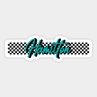 Race Flag Design 2 - Lewis Hamilton Sticker